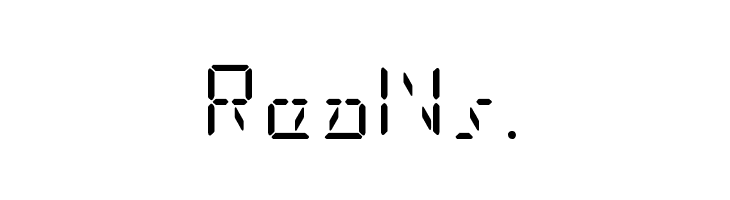 LED Sled Straight  Free Fonts Download