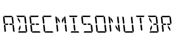 LED Sled Leftalic  Free Fonts Download