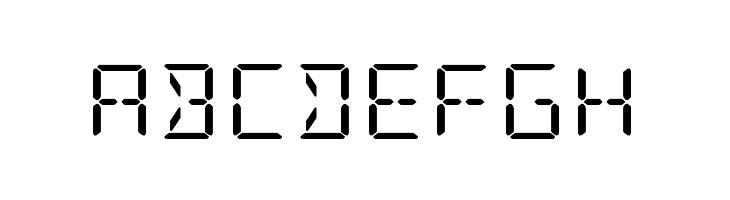 LED Sled Straight Expanded  Free Fonts Download