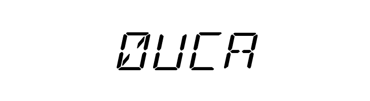 LED Sled Expanded Italic  Free Fonts Download