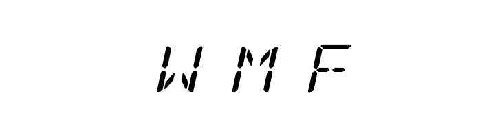 LED Sled Expanded Italic  Free Fonts Download