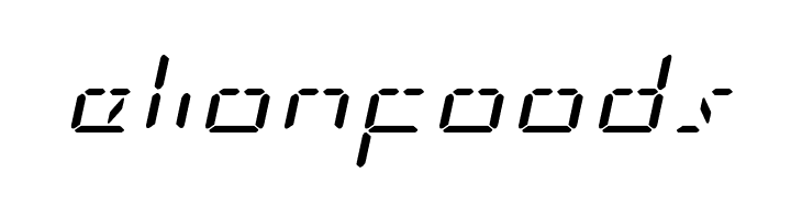 LED Sled Expanded Italic  Free Fonts Download