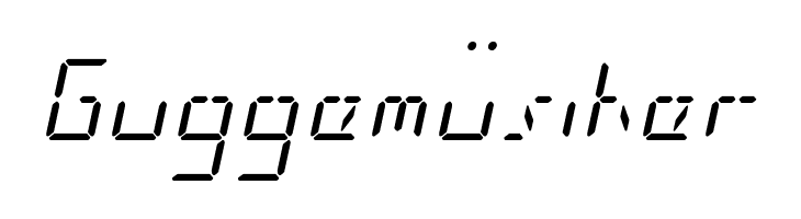 LED Sled Italic  Free Fonts Download