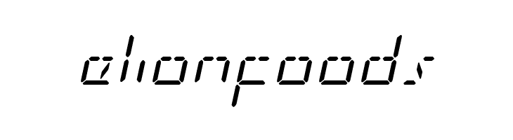 LED Sled Italic  Free Fonts Download
