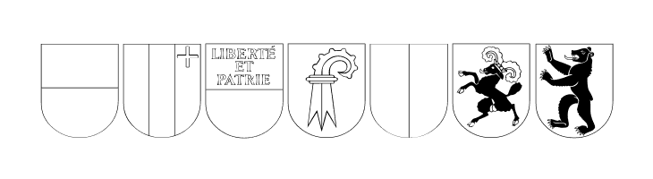 Kantonswappen CHFL  Free Fonts Download