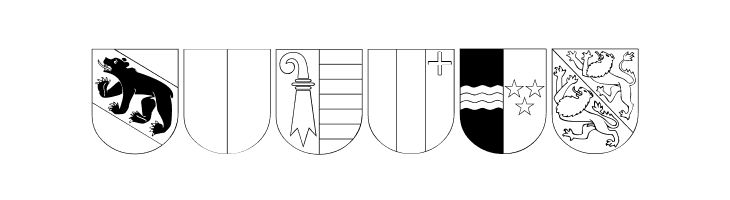 Kantonswappen CHFL  Free Fonts Download