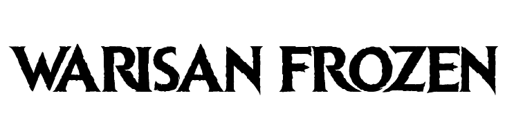 WARISAN%2BFROZEN Ice kingdom Bold Font
