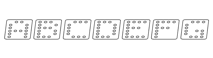 Domino flad kursiv omrids  Free Fonts Download