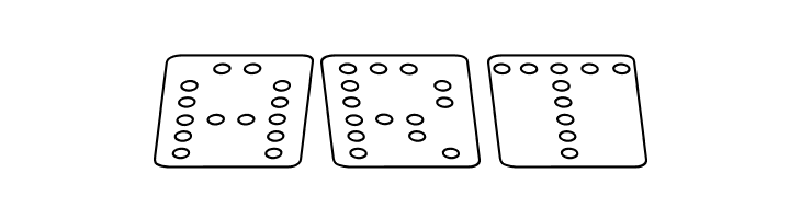 Domino flad kursiv omrids  Free Fonts Download