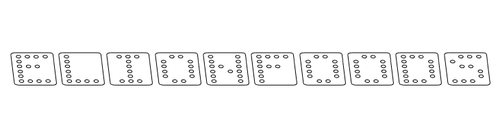 Domino flad kursiv omrids  Free Fonts Download