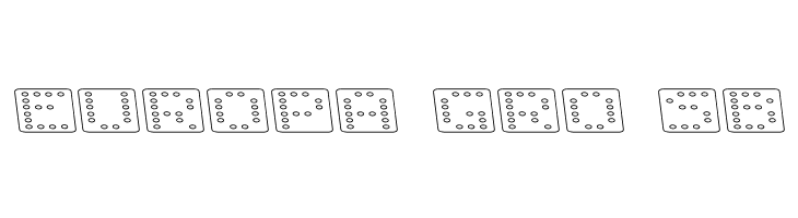 Domino flad kursiv omrids  Free Fonts Download