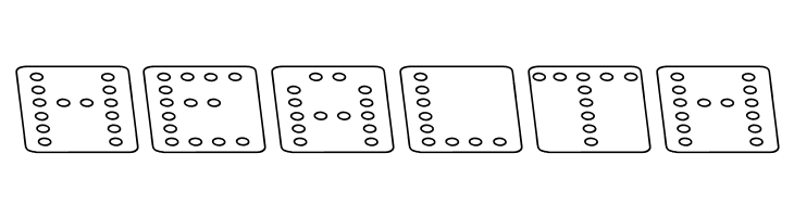 Domino flad kursiv omrids  Free Fonts Download