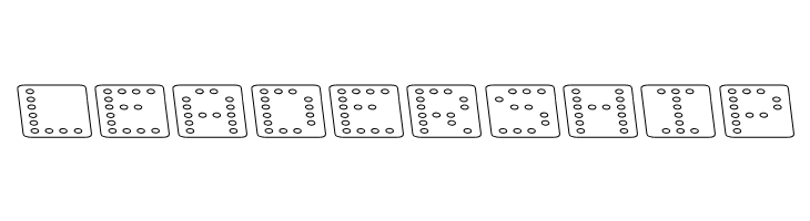 Domino flad kursiv omrids  Free Fonts Download