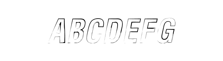 Newside FP Outline Italic  Free Fonts Download