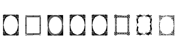 Vintage Frames 7  Free Fonts Download