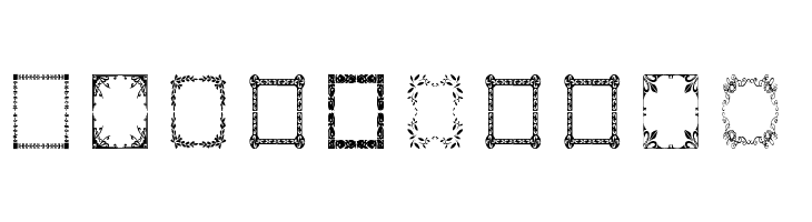 Vintage Frames 7  Free Fonts Download
