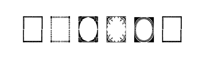 Vintage Frames 7  Free Fonts Download