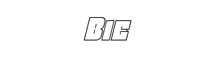 Funk Machine Outline Italic  Free Fonts Download