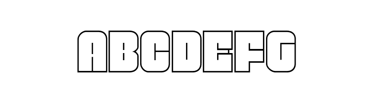 Funk Machine Outline  Free Fonts Download