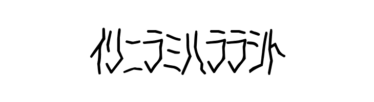 D3 Skullism Katakana  Free Fonts Download