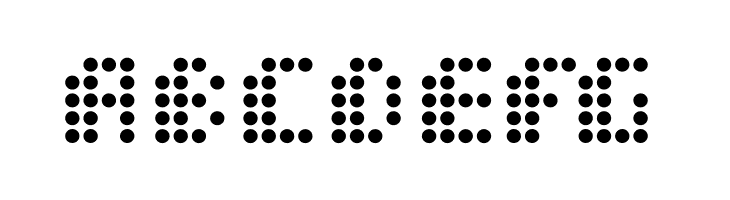 Dot Short of a Matrix  Free Fonts Download