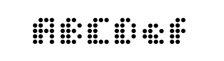 Dot Short of a Matrix  Free Fonts Download