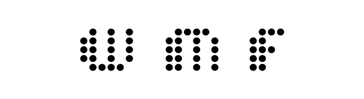 Dot Short of a Matrix  Free Fonts Download