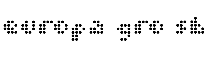 Dot Short of a Matrix  Free Fonts Download