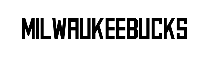 MILWAUKEEBUCKS NBA Milwaukee Bucks 2015 Font