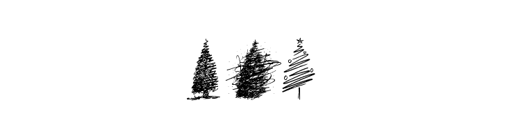 Merry Christmas Trees  Free Fonts Download