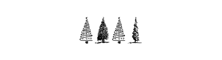 Merry Christmas Trees  Free Fonts Download