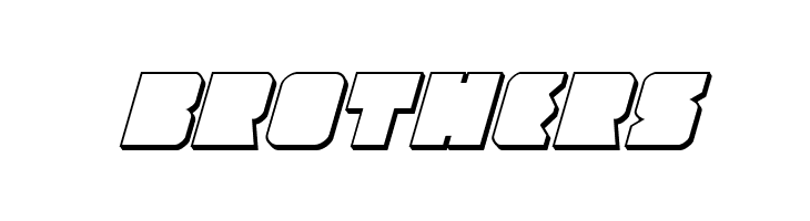 Contour of Duty 3D Italic  Free Fonts Download