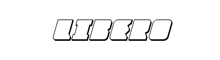 Contour of Duty 3D Italic  Free Fonts Download