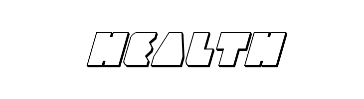 Contour of Duty 3D Italic  Free Fonts Download