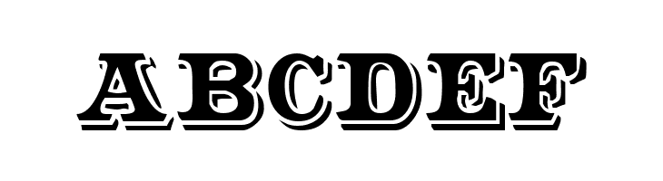 Shadowed Serif  Free Fonts Download