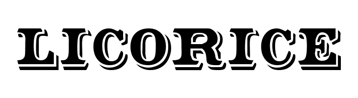 LICORICE Shadowed Serif Font