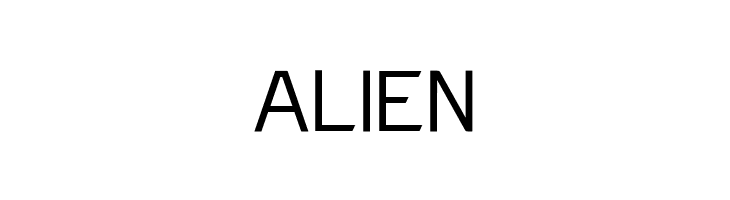 ALIEN Charger Sport Light Font