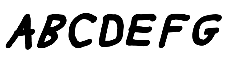 Thicker Than... Italic  Free Fonts Download