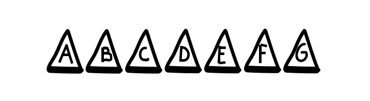 MGtrafficcones  Free Fonts Download