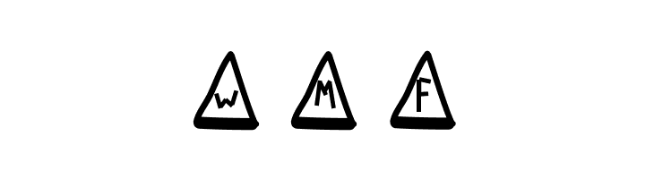 MGtrafficcones  Free Fonts Download