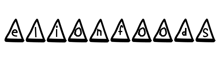 MGtrafficcones  Free Fonts Download
