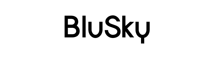 BluSky Halfmoon Bold Font