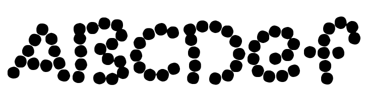 Bead Necklace  Free Fonts Download