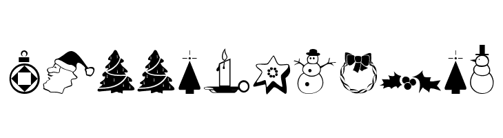 XmasDings  Free Fonts Download