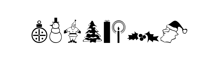 XmasDings  Free Fonts Download