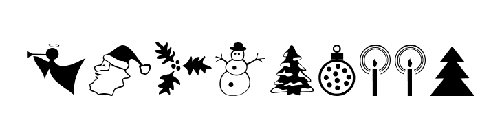 XmasDings  Free Fonts Download