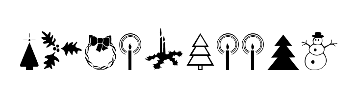 XmasDings  Free Fonts Download