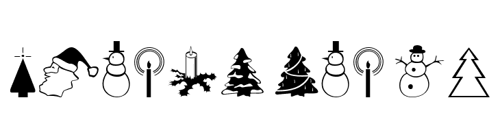 XmasDings  Free Fonts Download