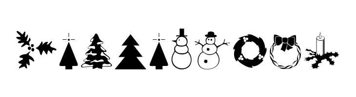 XmasDings  Free Fonts Download