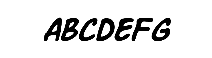 Komika Slick Italic  Free Fonts Download